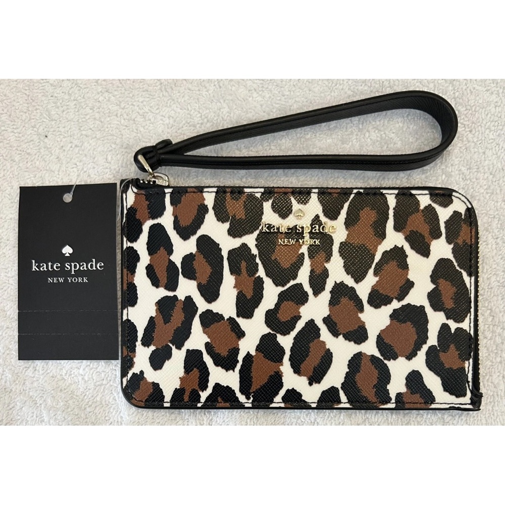 Kate Spade Leopard Print Wristlet